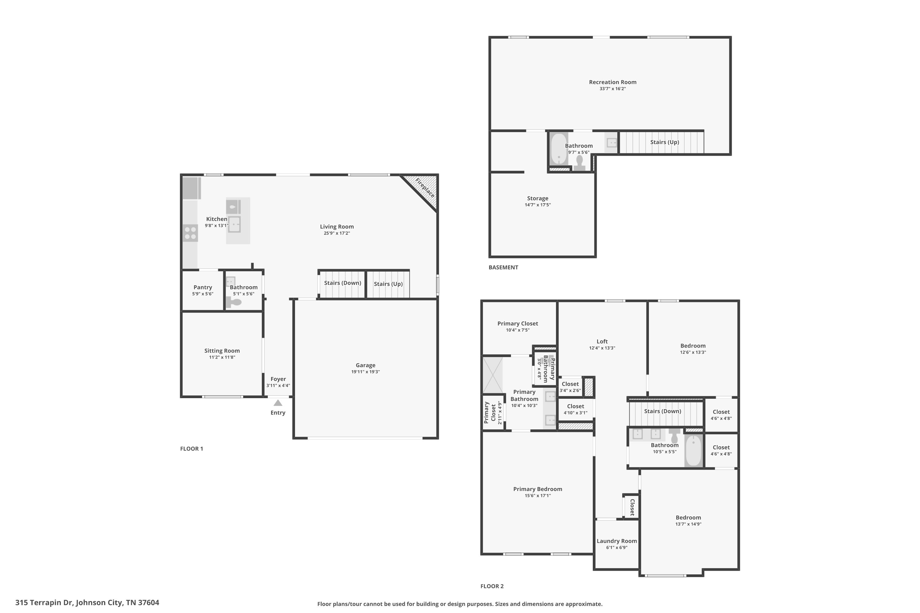 Penwell Floor Plan - Finished Basement