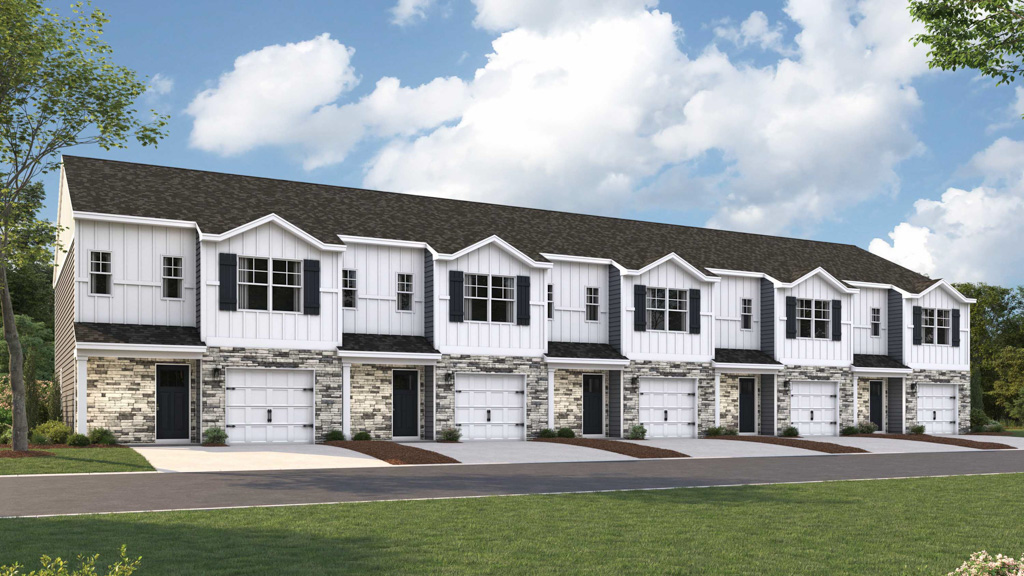 Altamont A-9 front townhome elevation