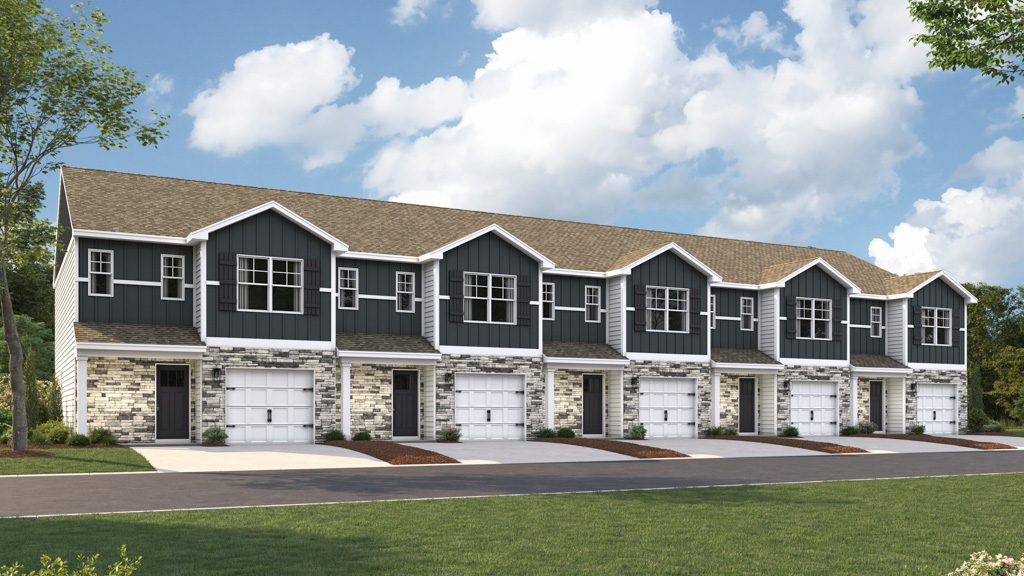 Altamont A-9 front townhome elevation