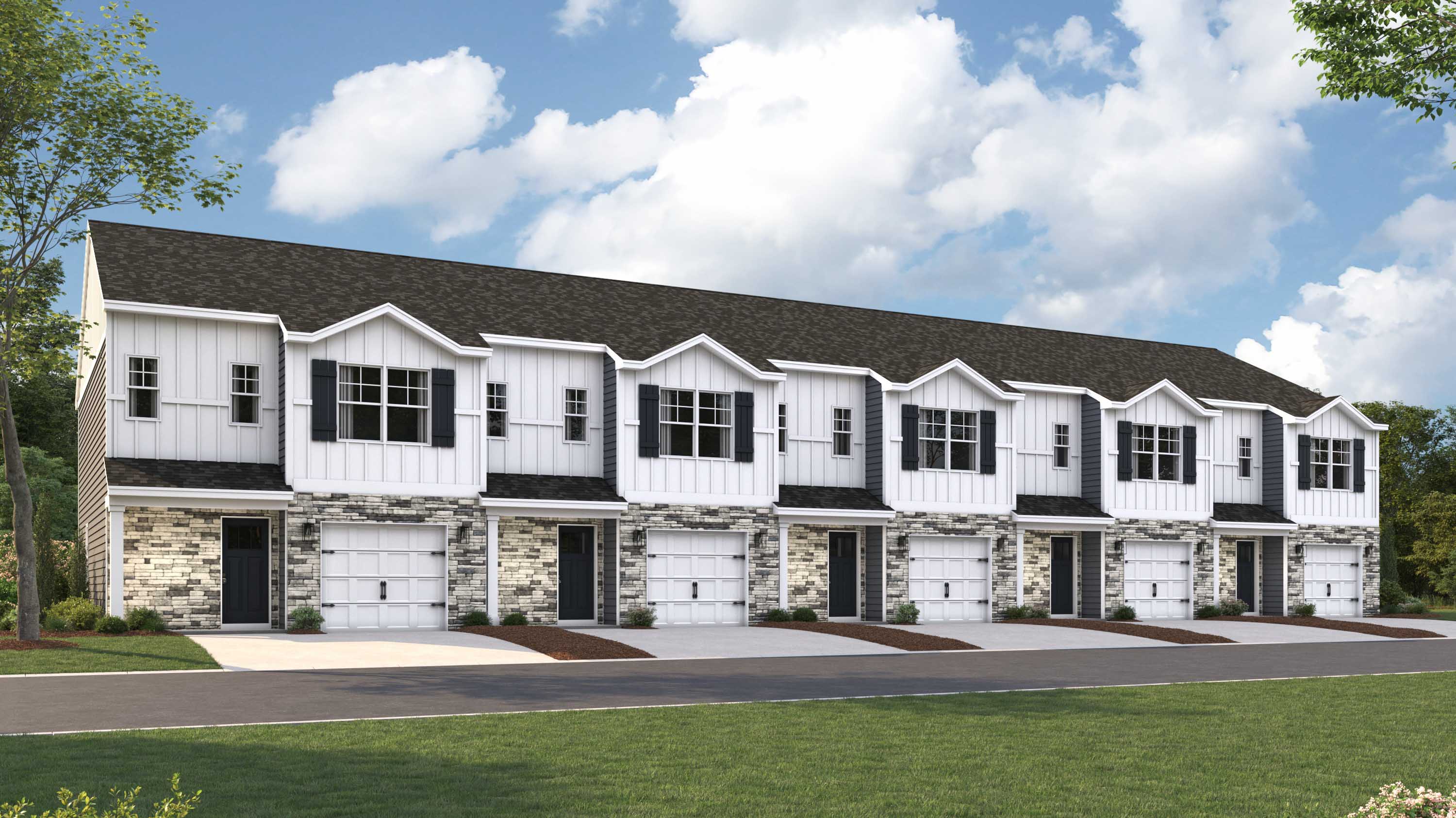 Altamont front townhome elevation