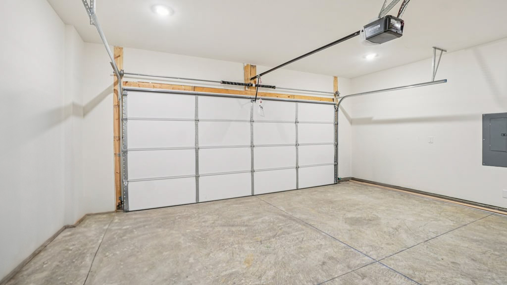 Elston plan garage interior
