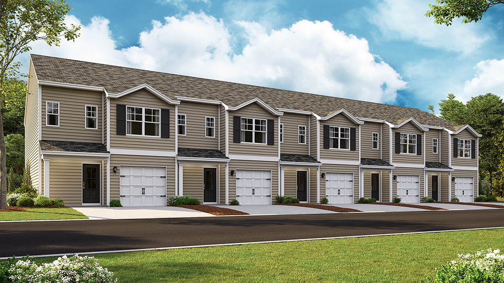 Altamont townhome front exterior