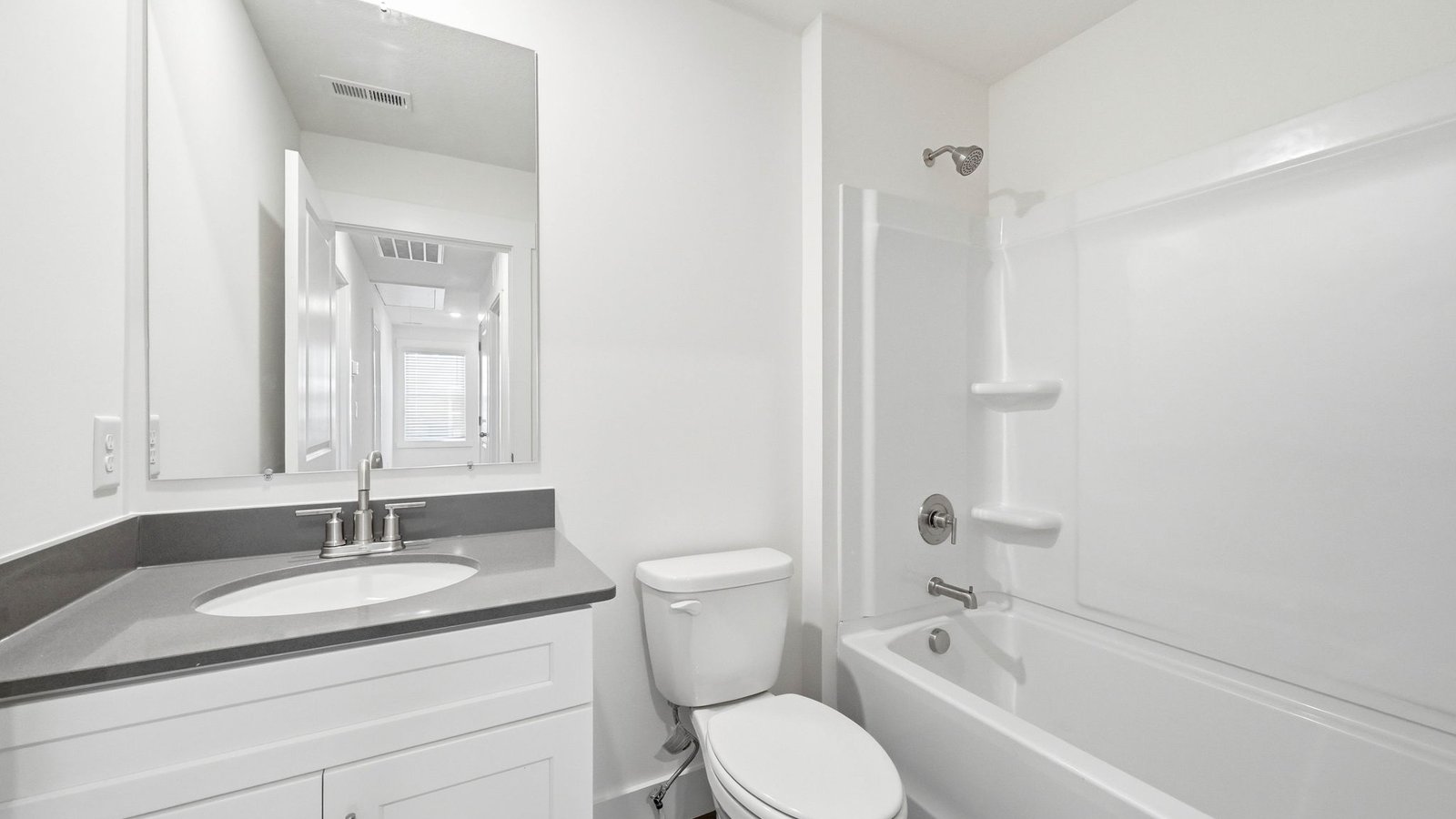 Bathroom with shower and tub