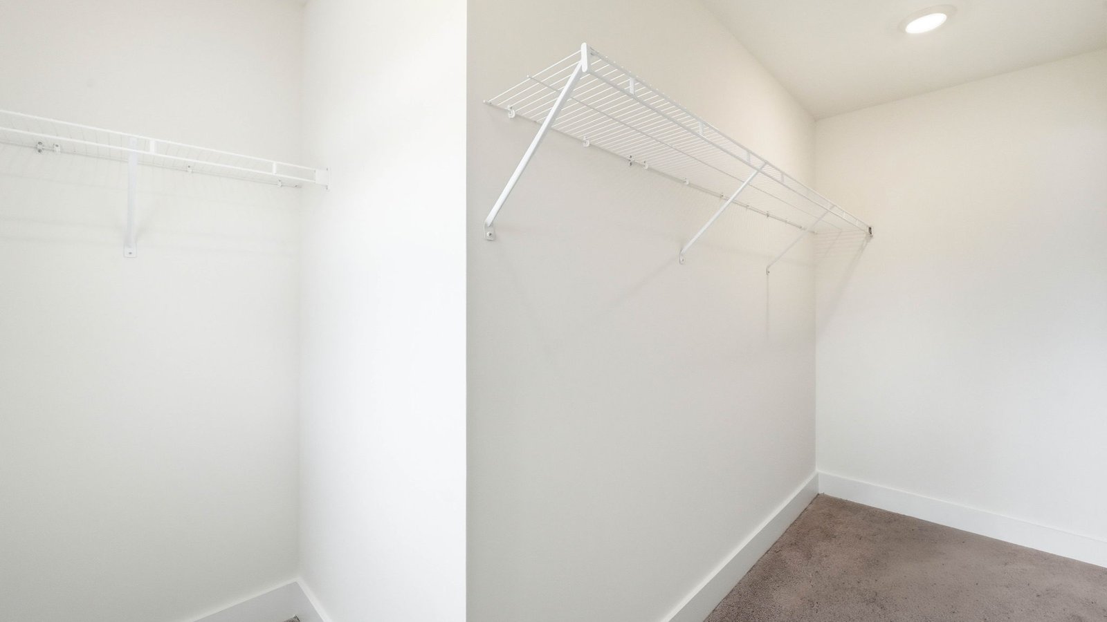 Walk-in closet with shelving