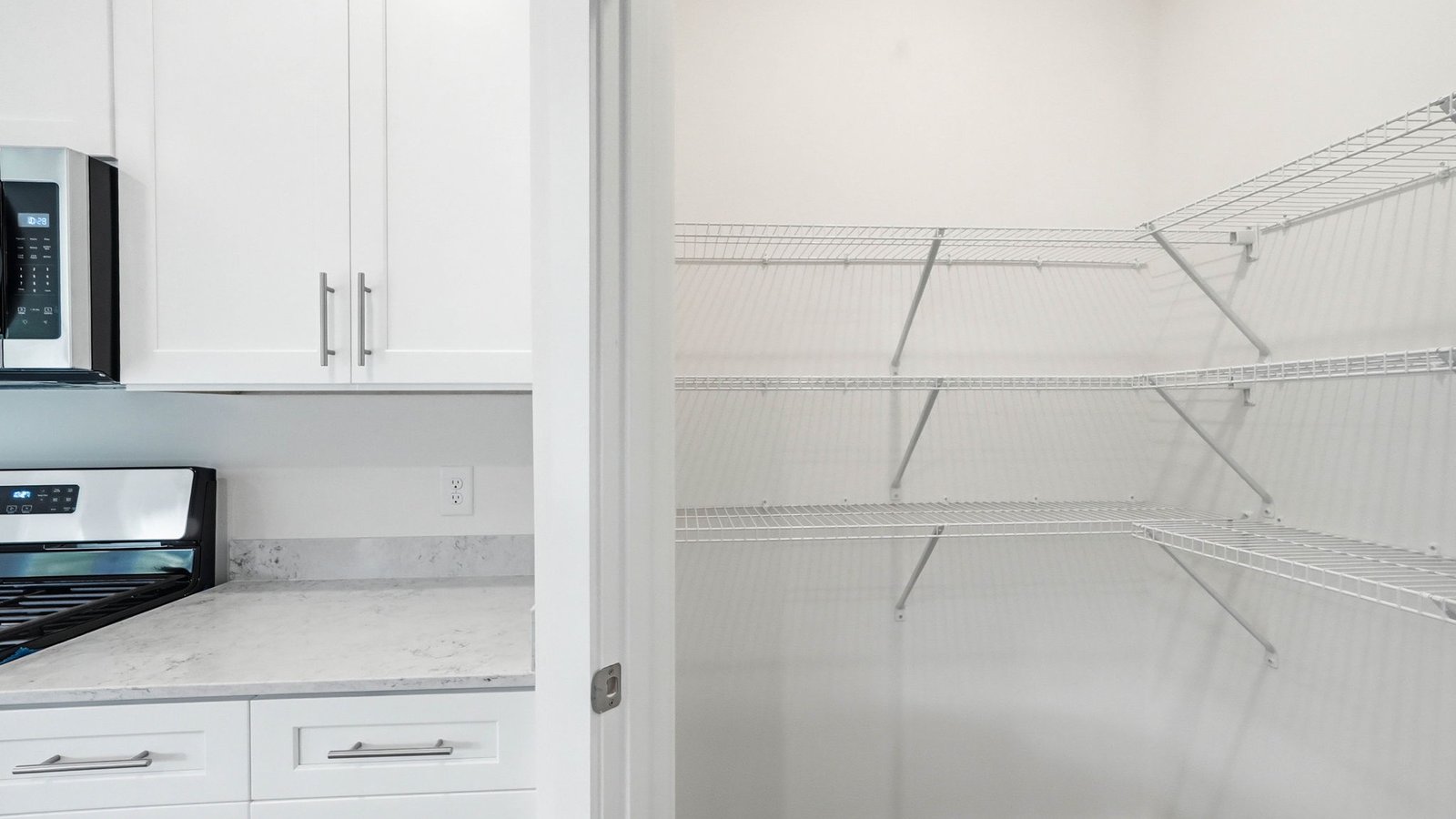 Kitchen with pantry