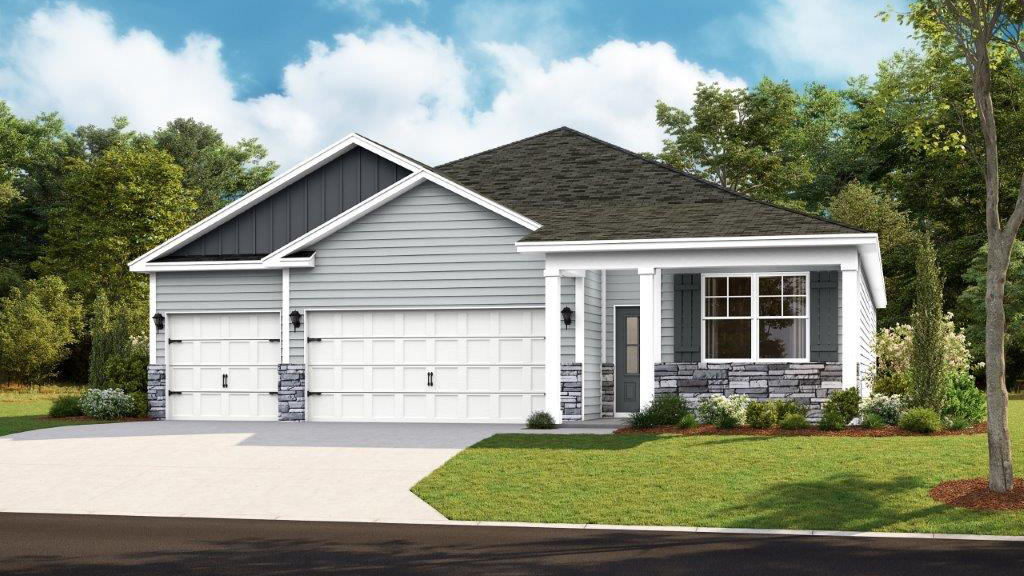 Madison plan front home elevation