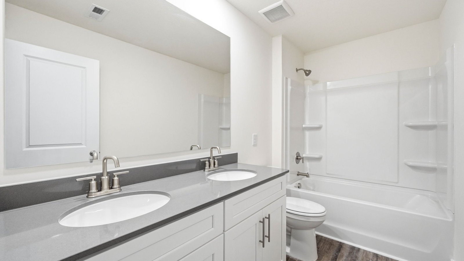 Bathroom with tub and shower