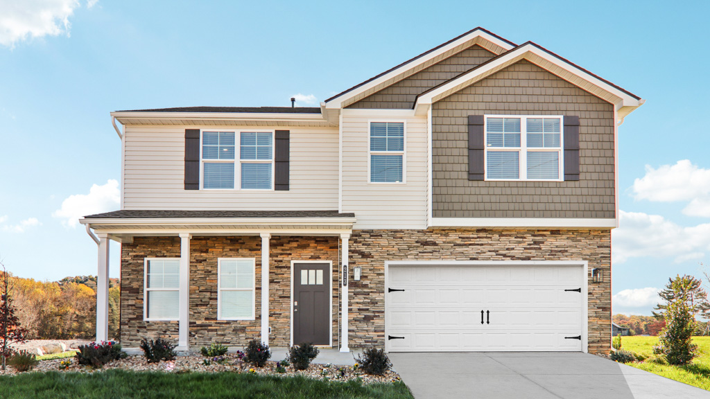 Hanover plan front home exterior