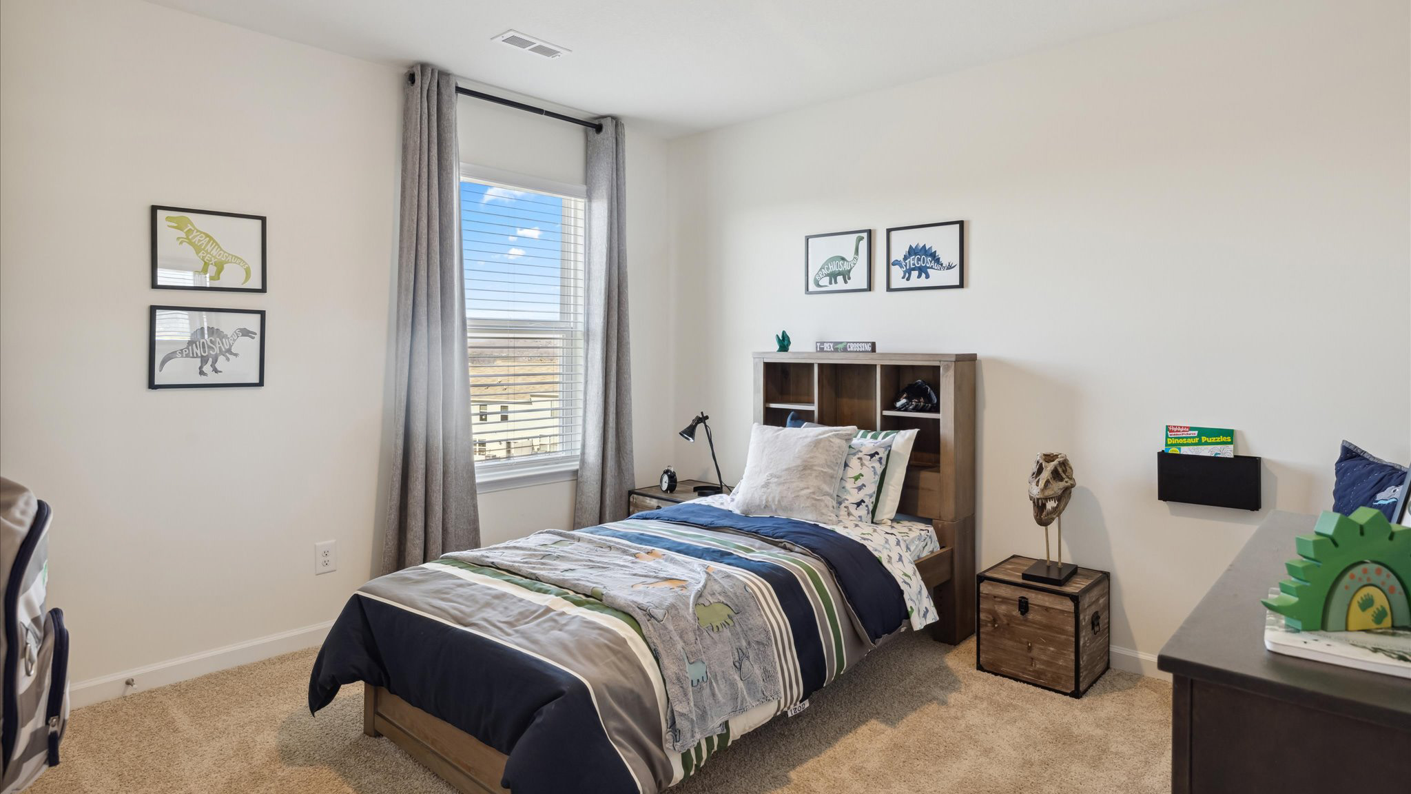 Second bedroom, flex-office, study, entertainment, game, craft room options in this D.R. Horton new construction home