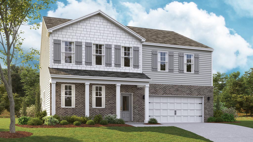 Richland F front home elevation