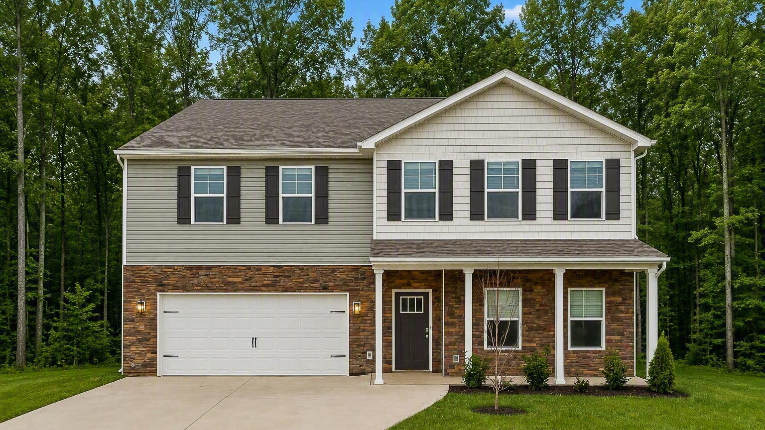 Richland plan home exterior