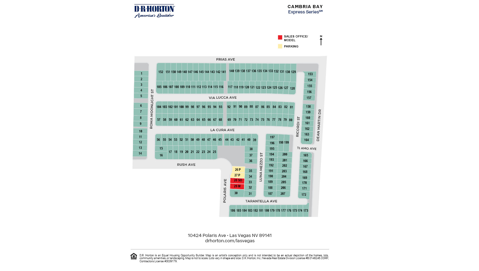 Static Lot Map