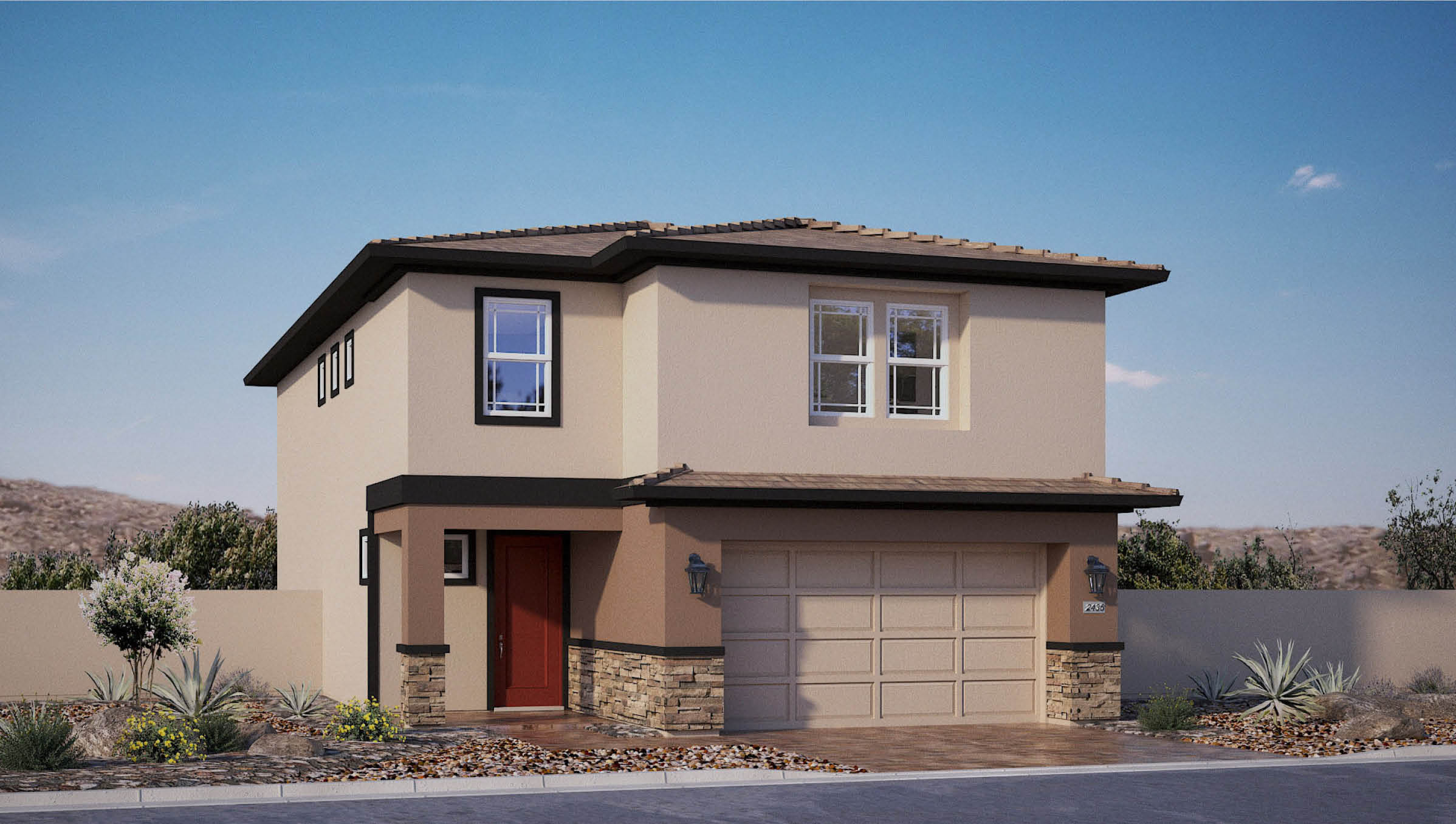 two story exterior