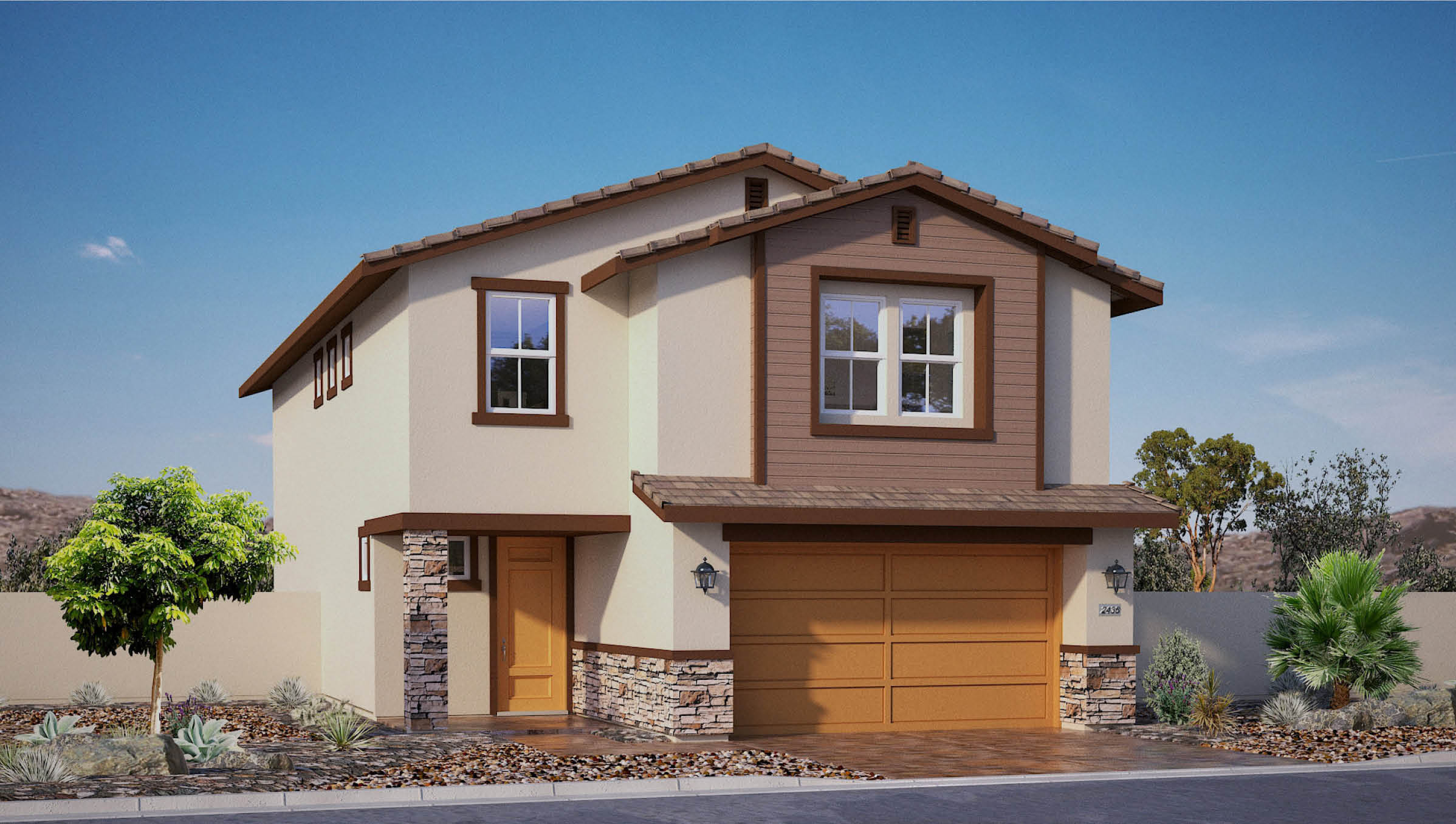 two story exterior