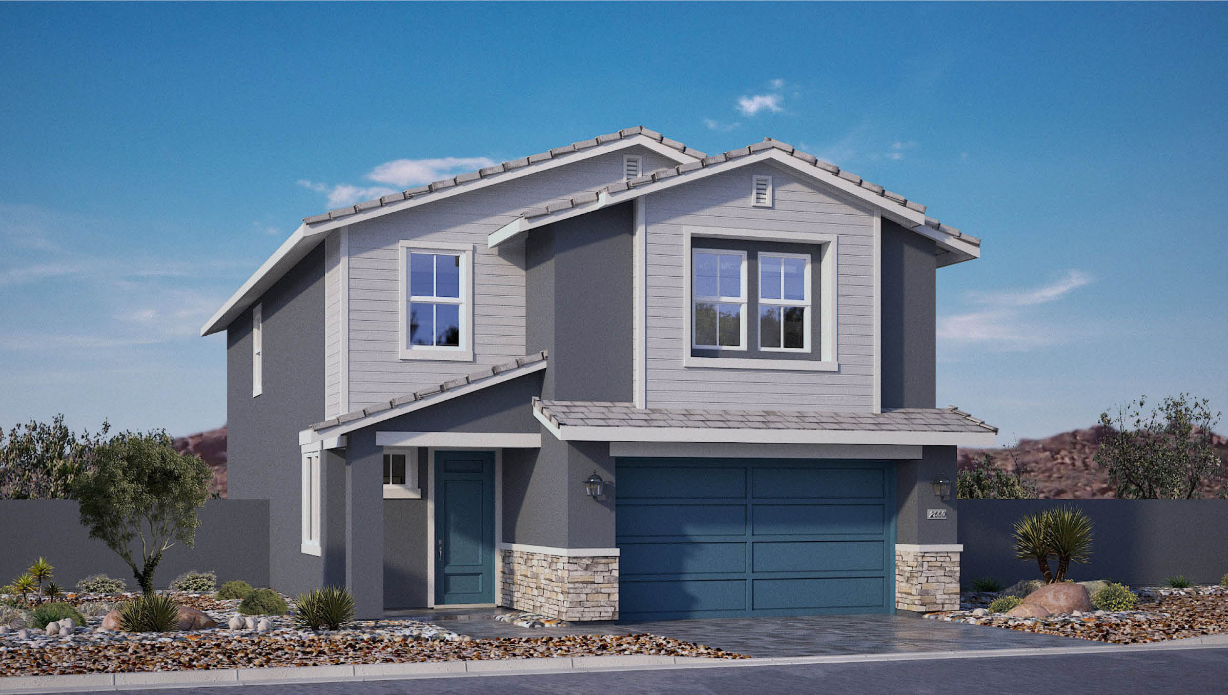two story exterior