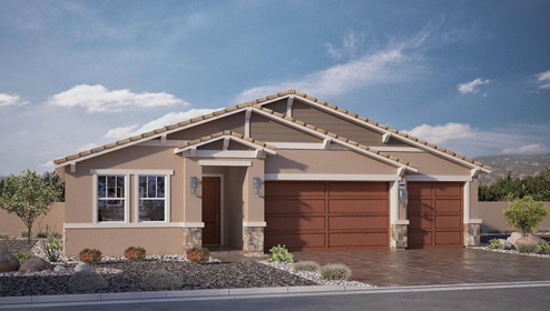 Single story home with 3 car garage