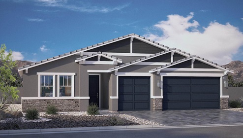 Single story home with 3 car garage