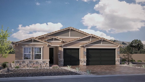 Single story home with 3 car garage