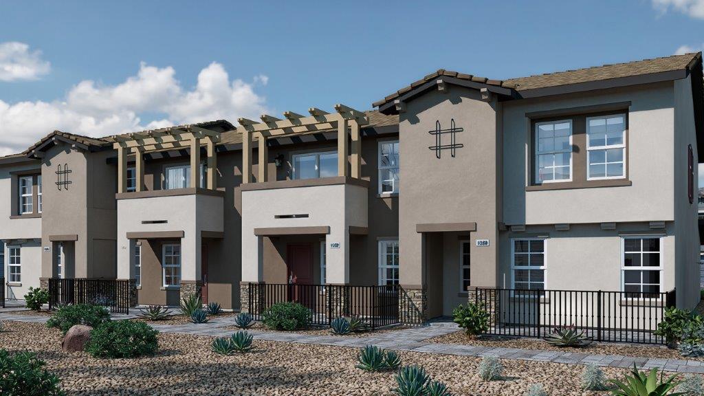 Heartland Trails front exterior with tan and white.