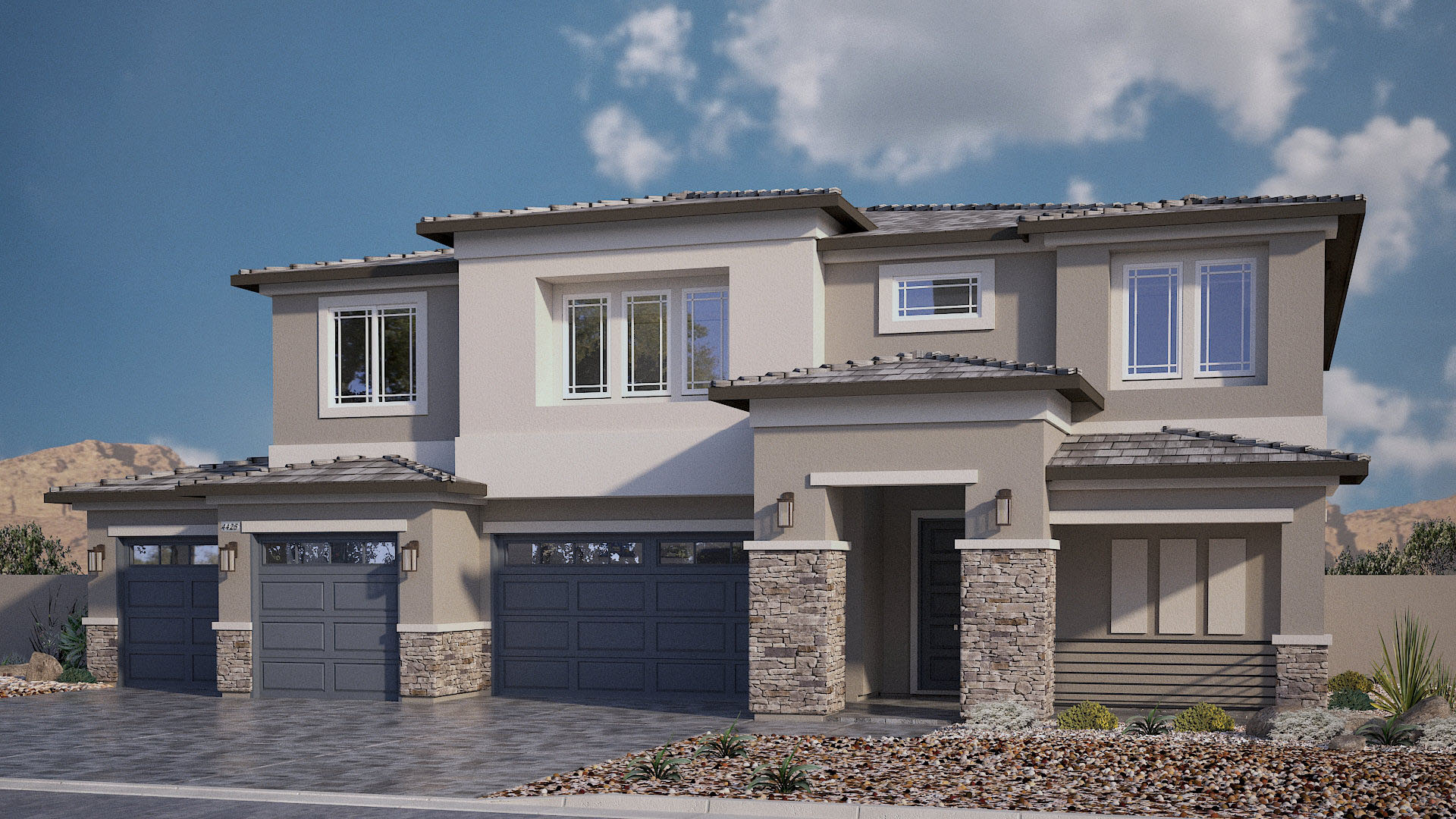 two story exterior