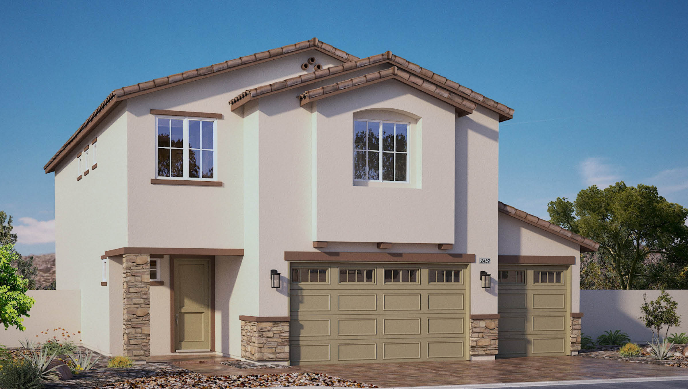 two story exterior