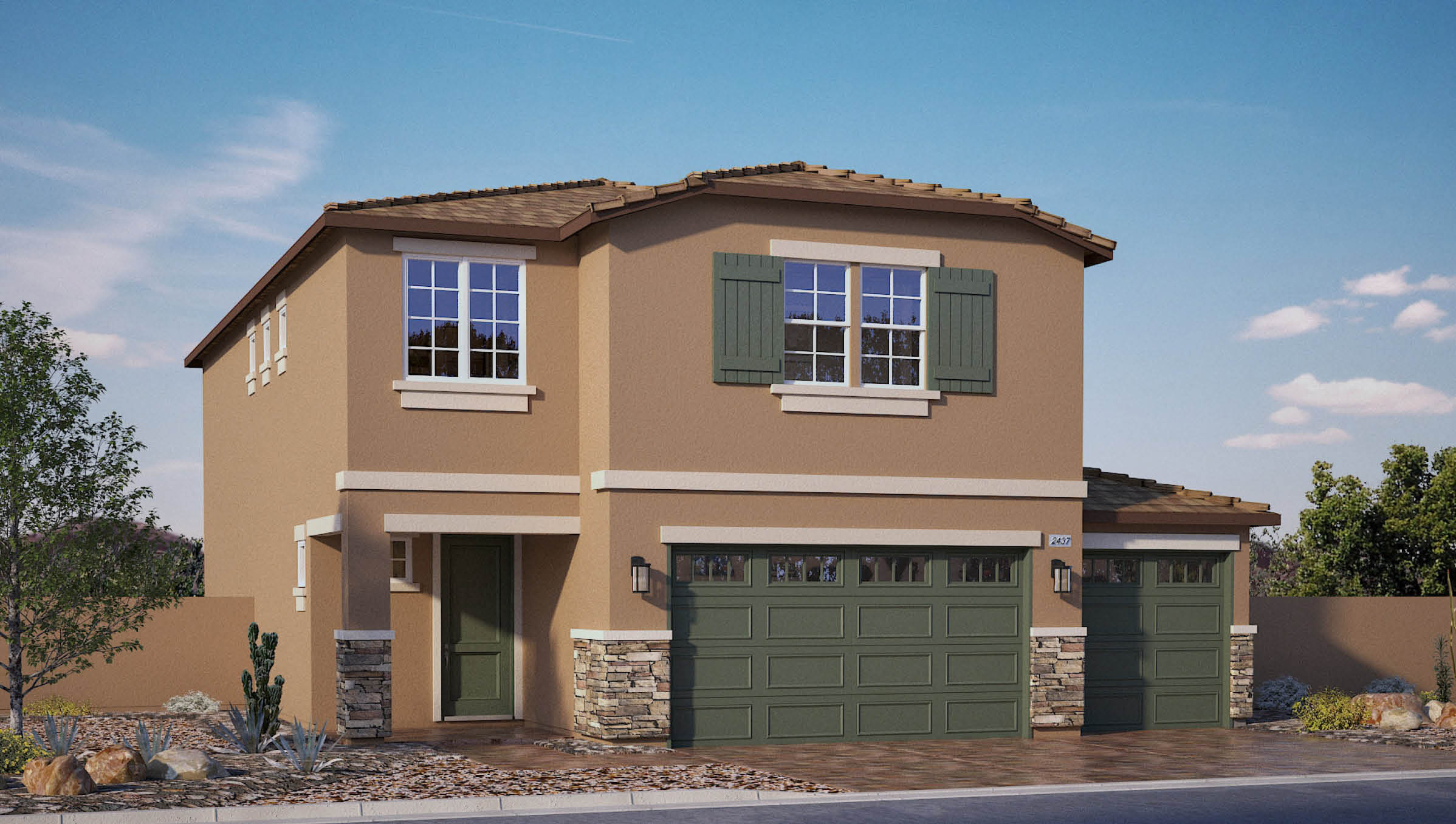 two story exterior