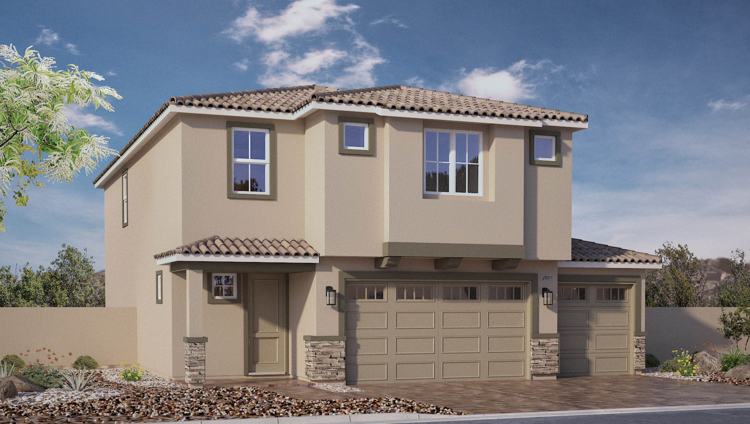 two story exterior