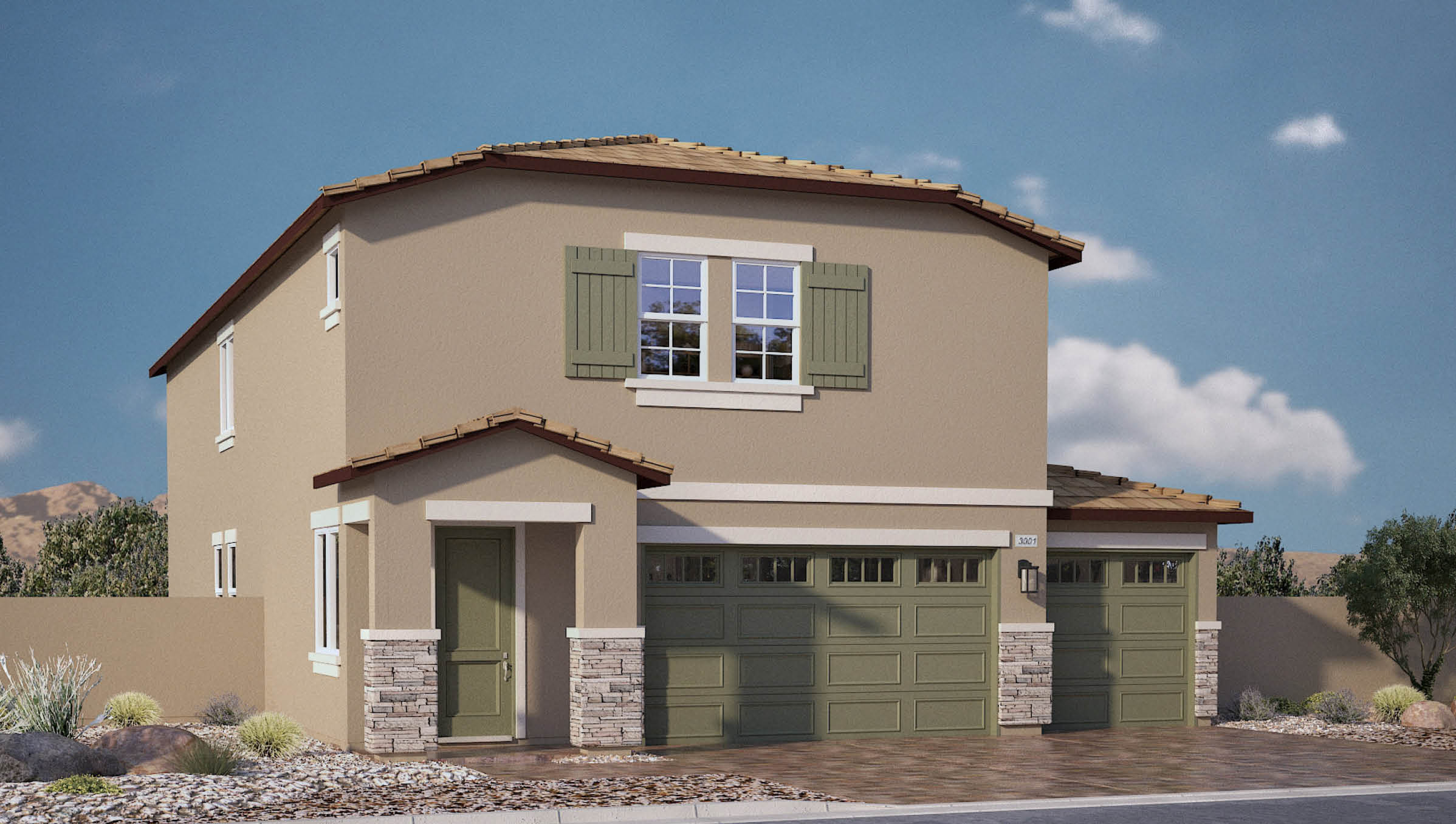 two story exterior