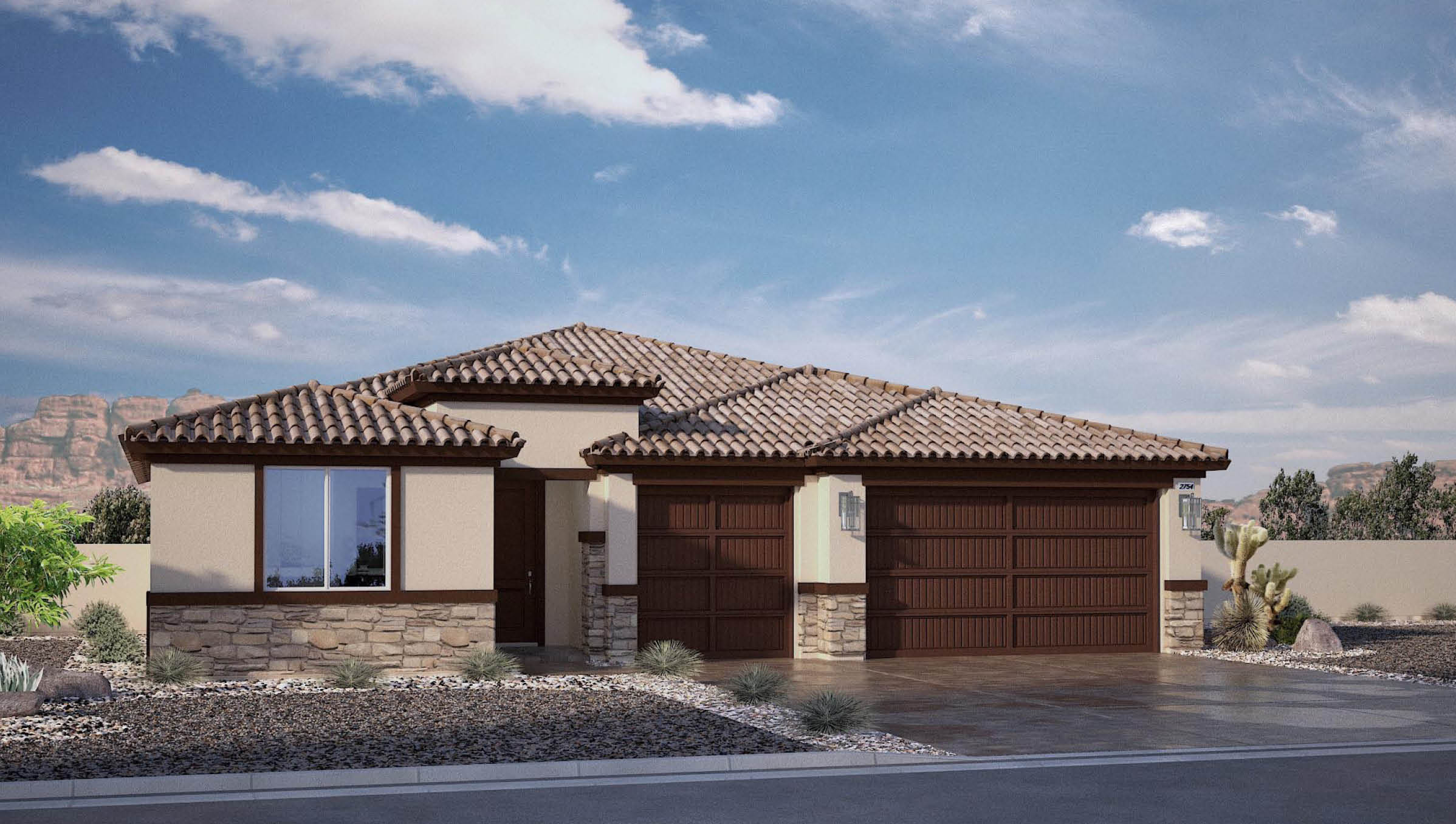 single story exterior