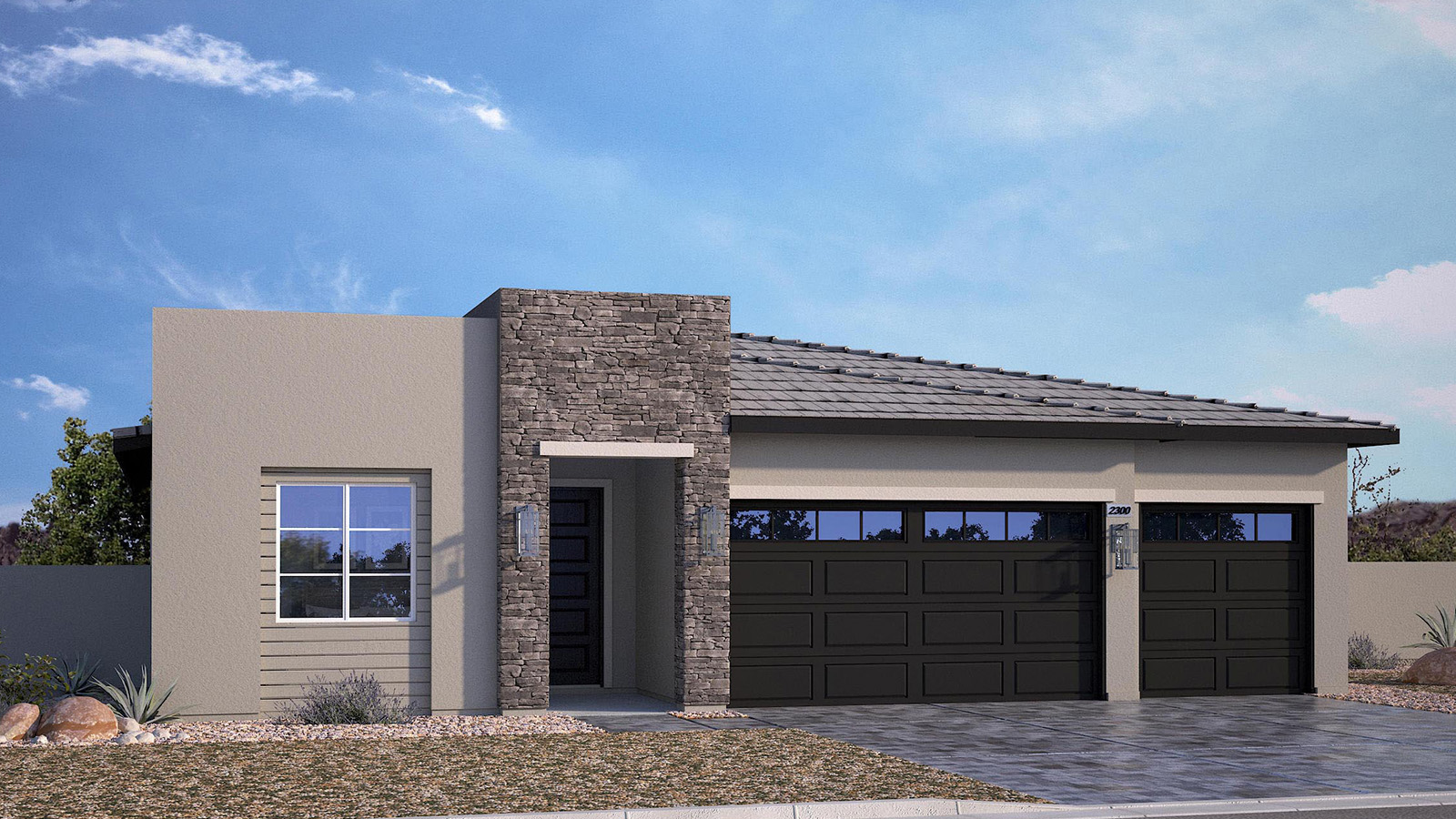 single story exterior