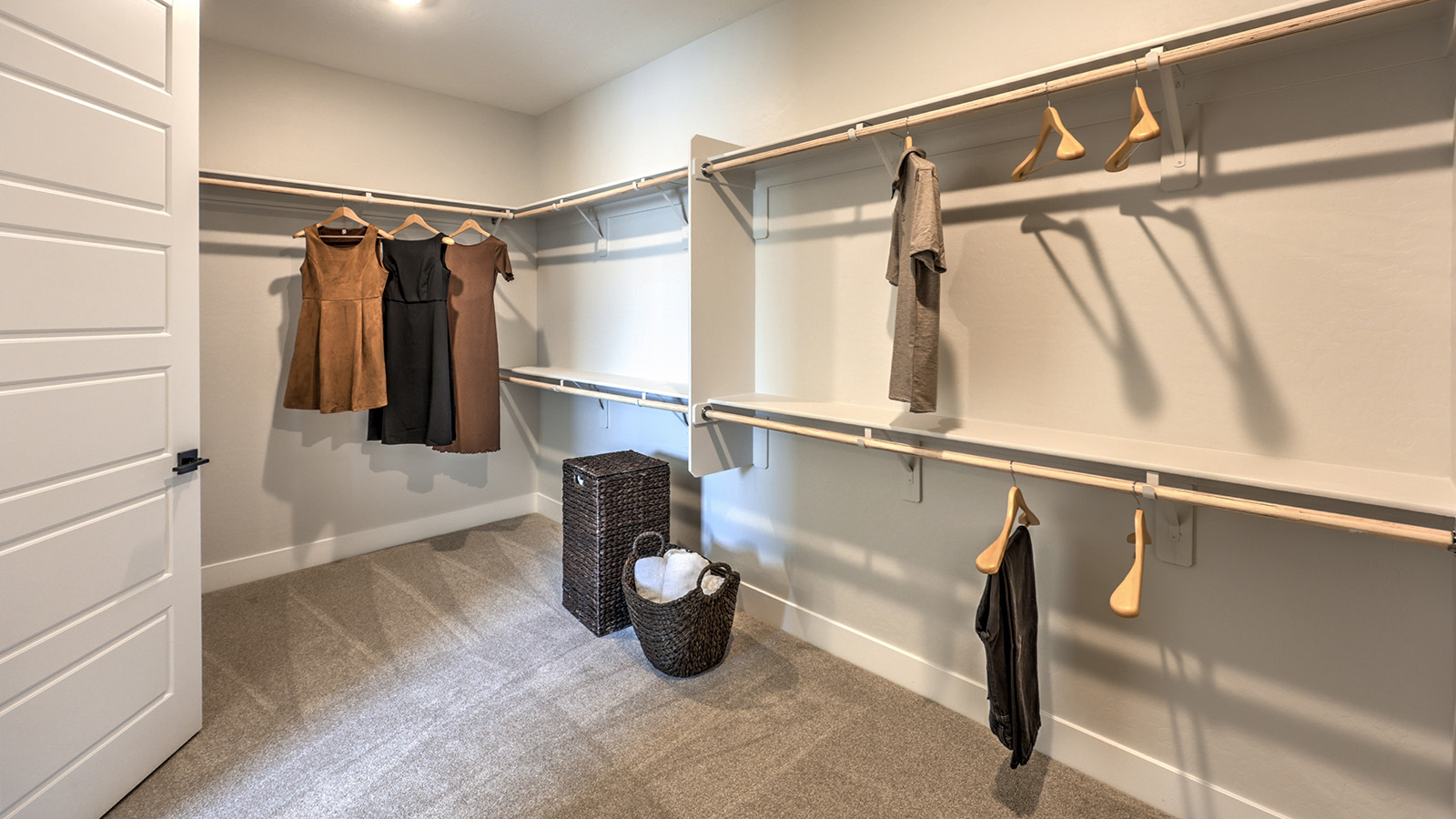 The spacious walk-in closet in our 3774 model Bedroom One Suite.