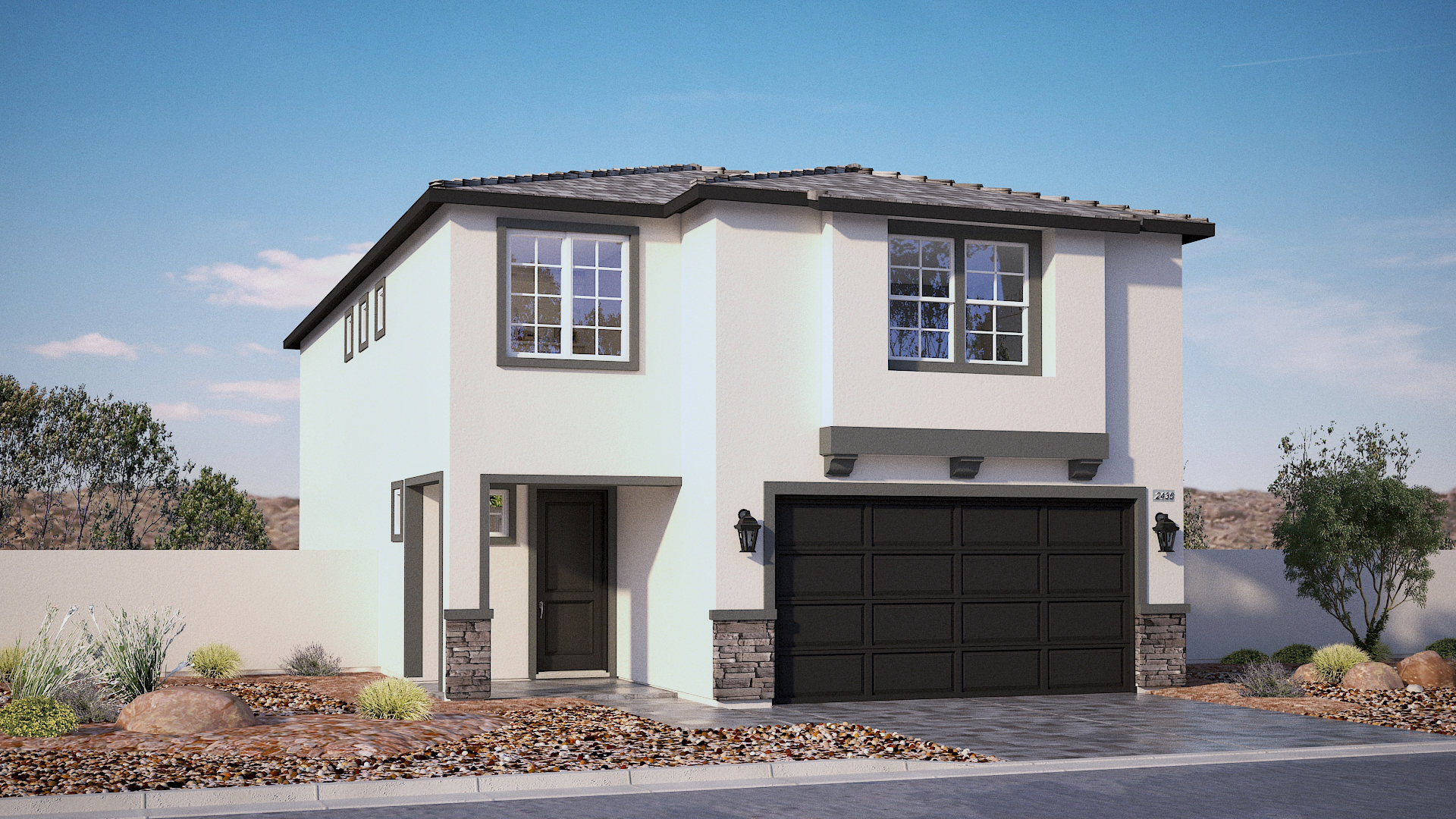 two story exterior