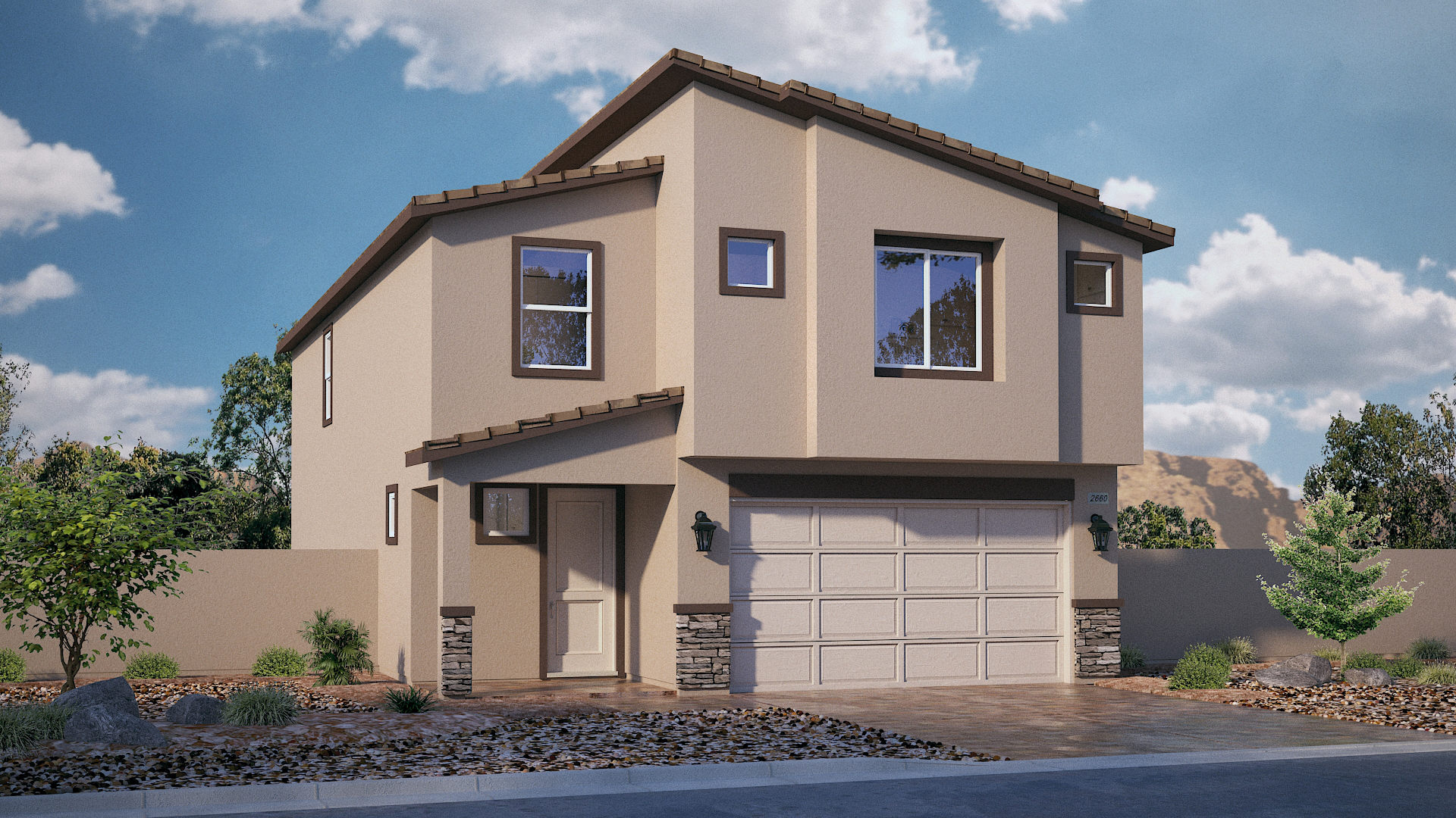 two story exterior