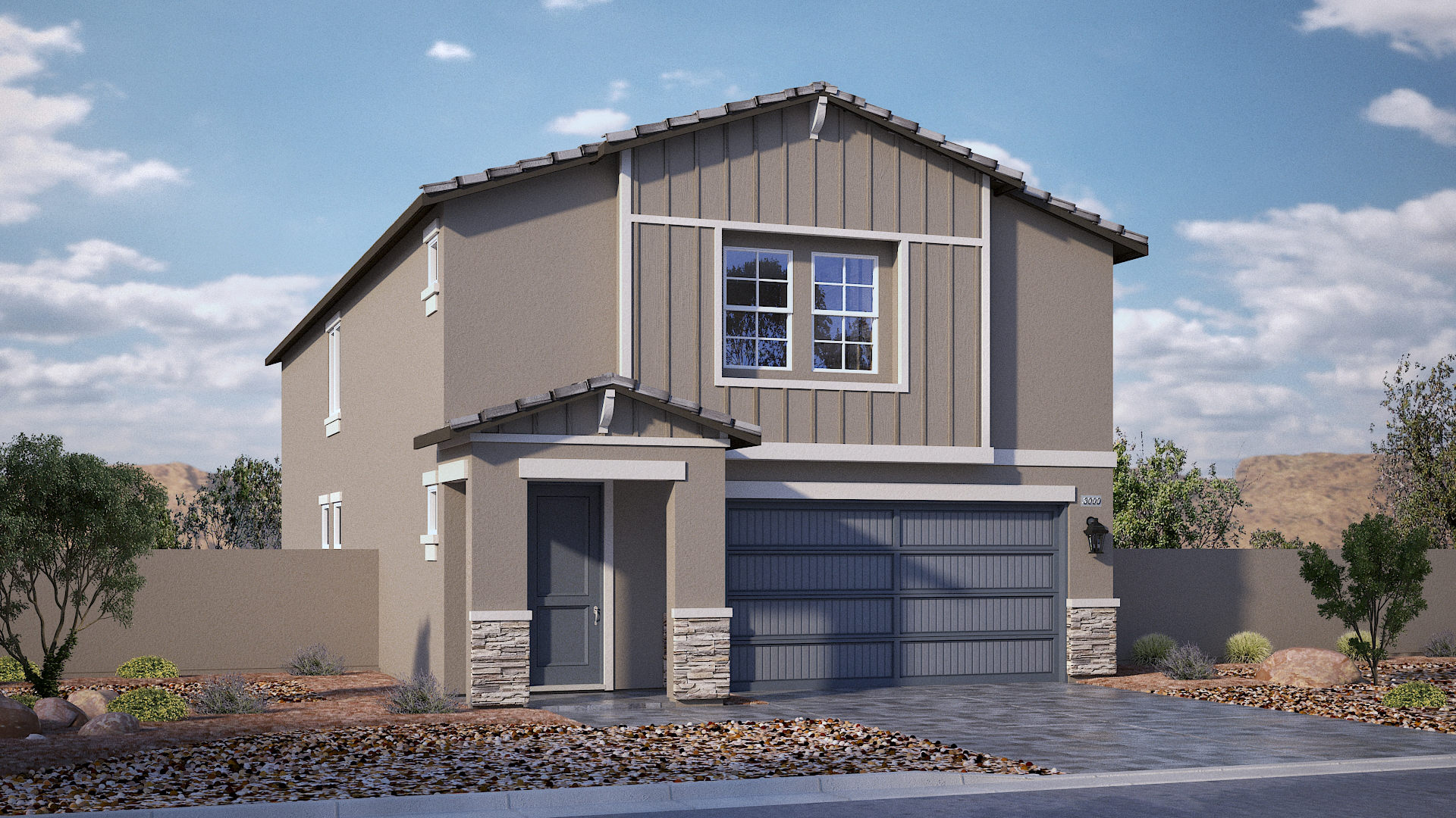 two story exterior