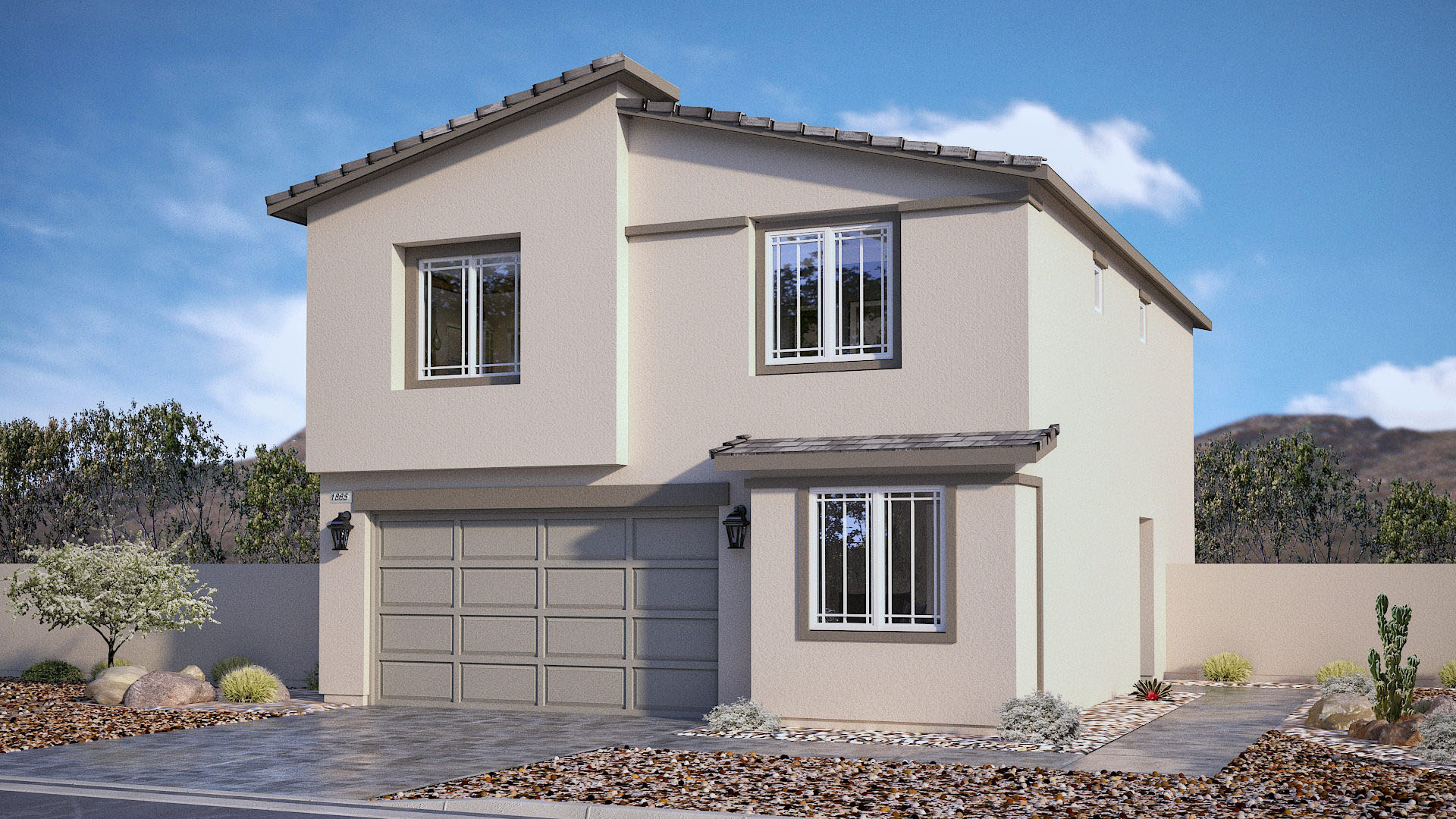 two story exterior