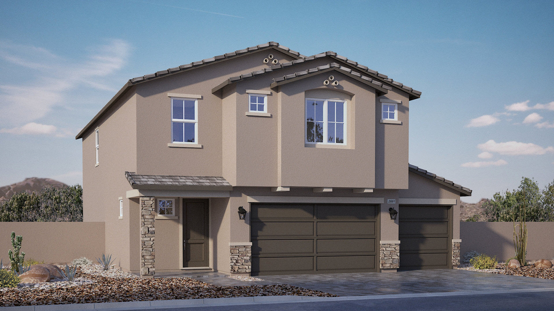 two story exterior