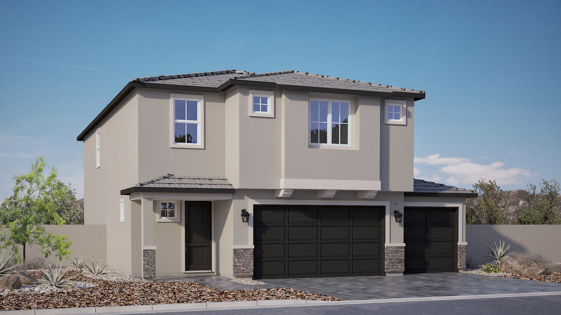 two story exterior