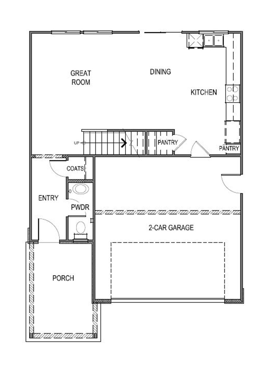 Floorplan 1678 layout floor one