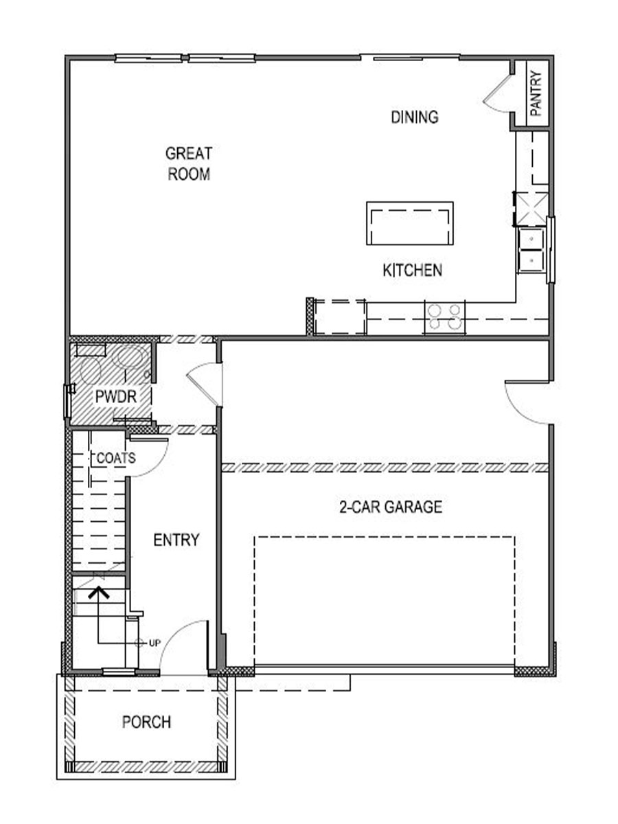 Canyon floorplan first floor layout