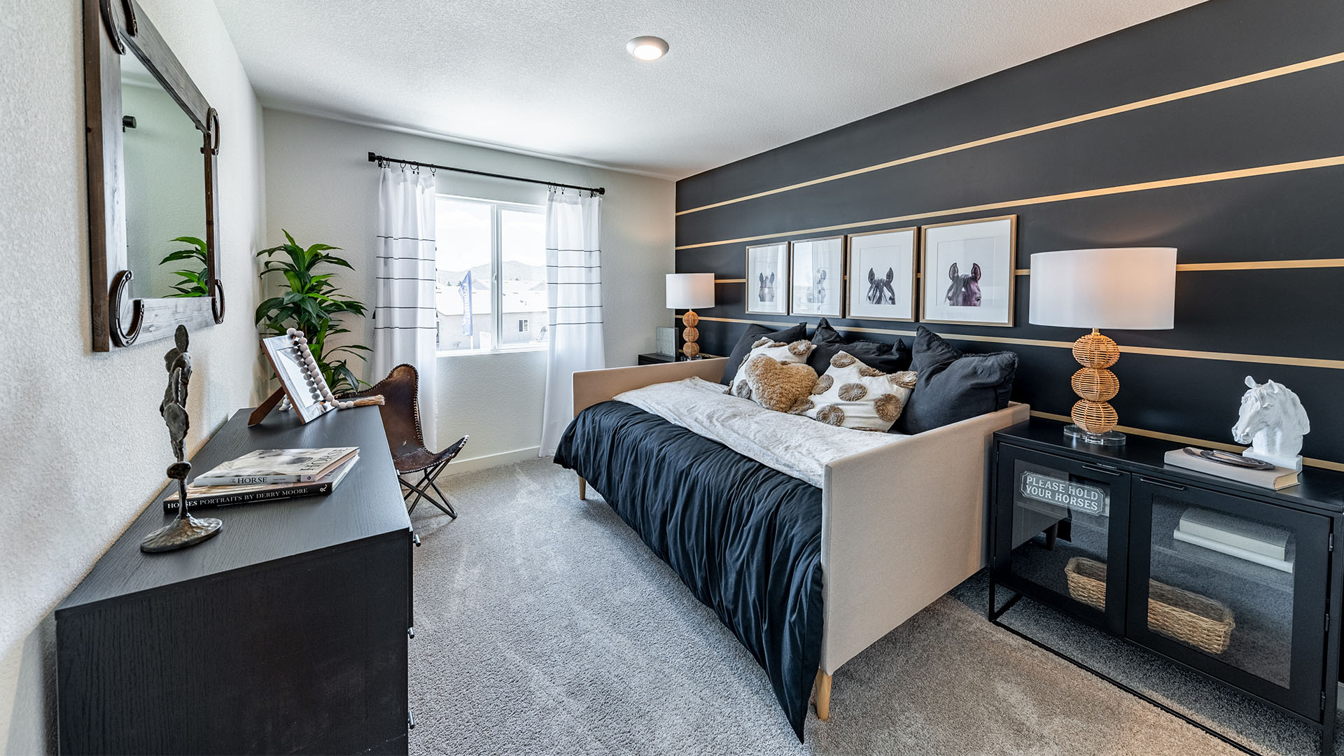 Modern design in secondary bedroom