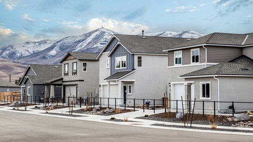 Four model homes at Arroyo Crossing