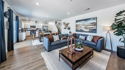 Open concept living area