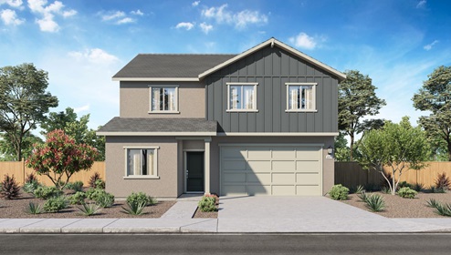 Two-story floorplan 2311 rendering exterior option A