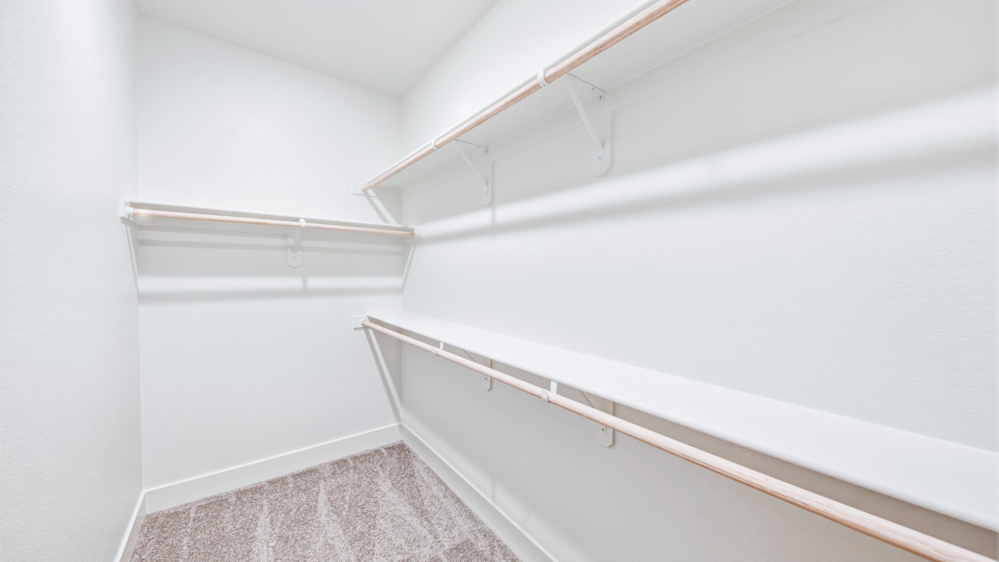 Spacious primary closet