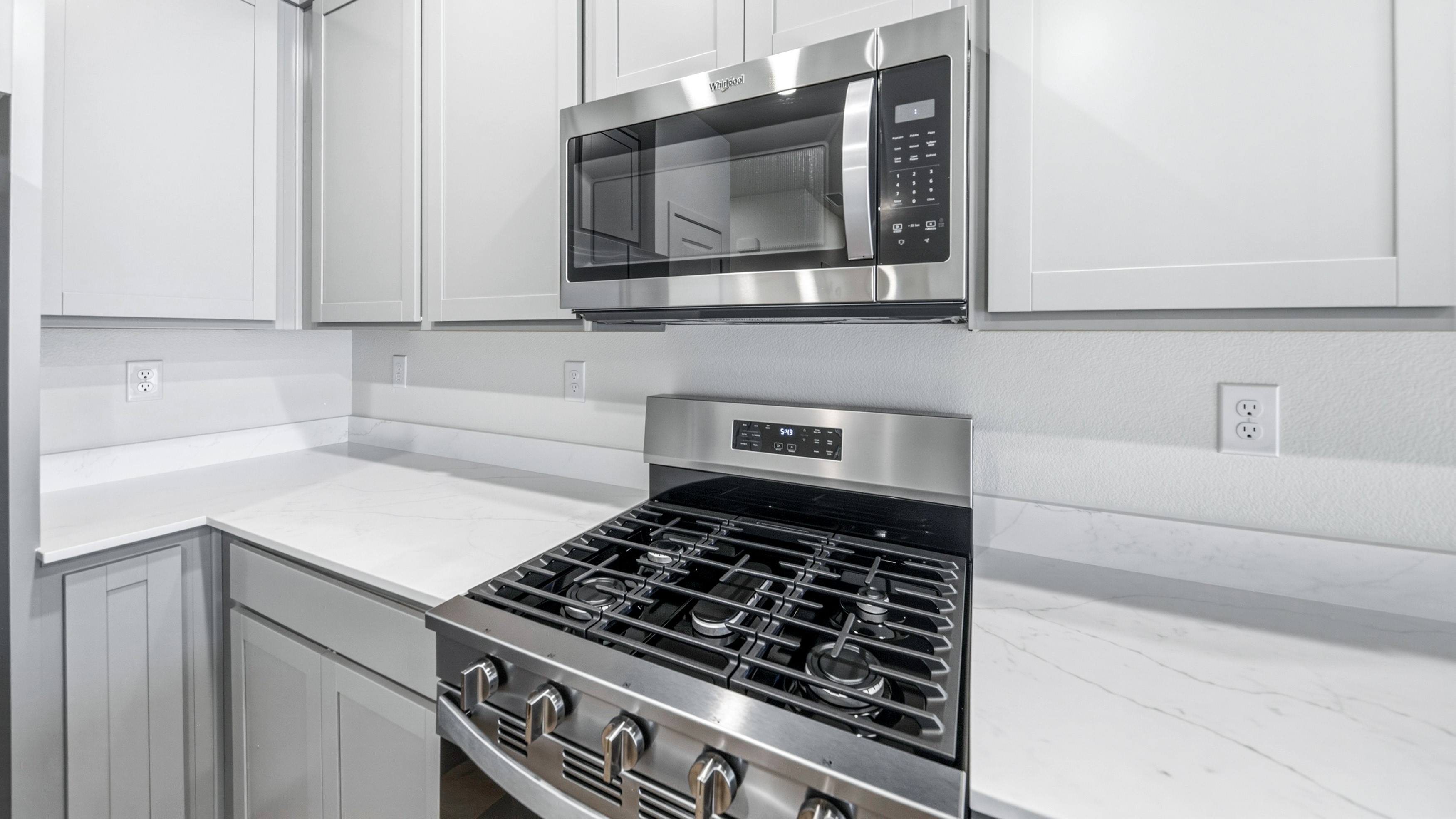 Stainless steel microwave and oven