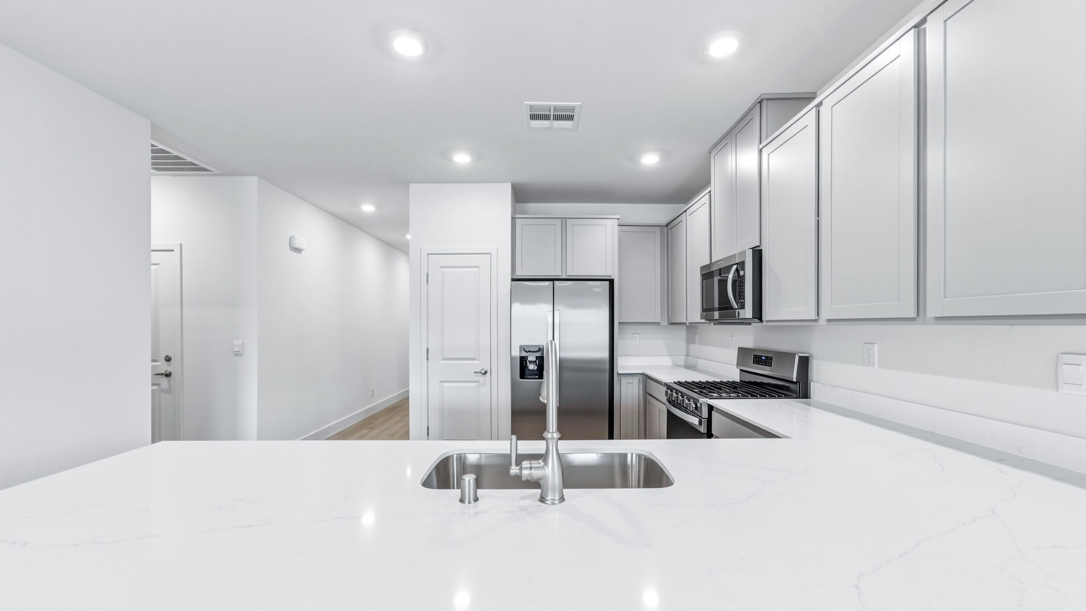 Island looking towards the kitchen