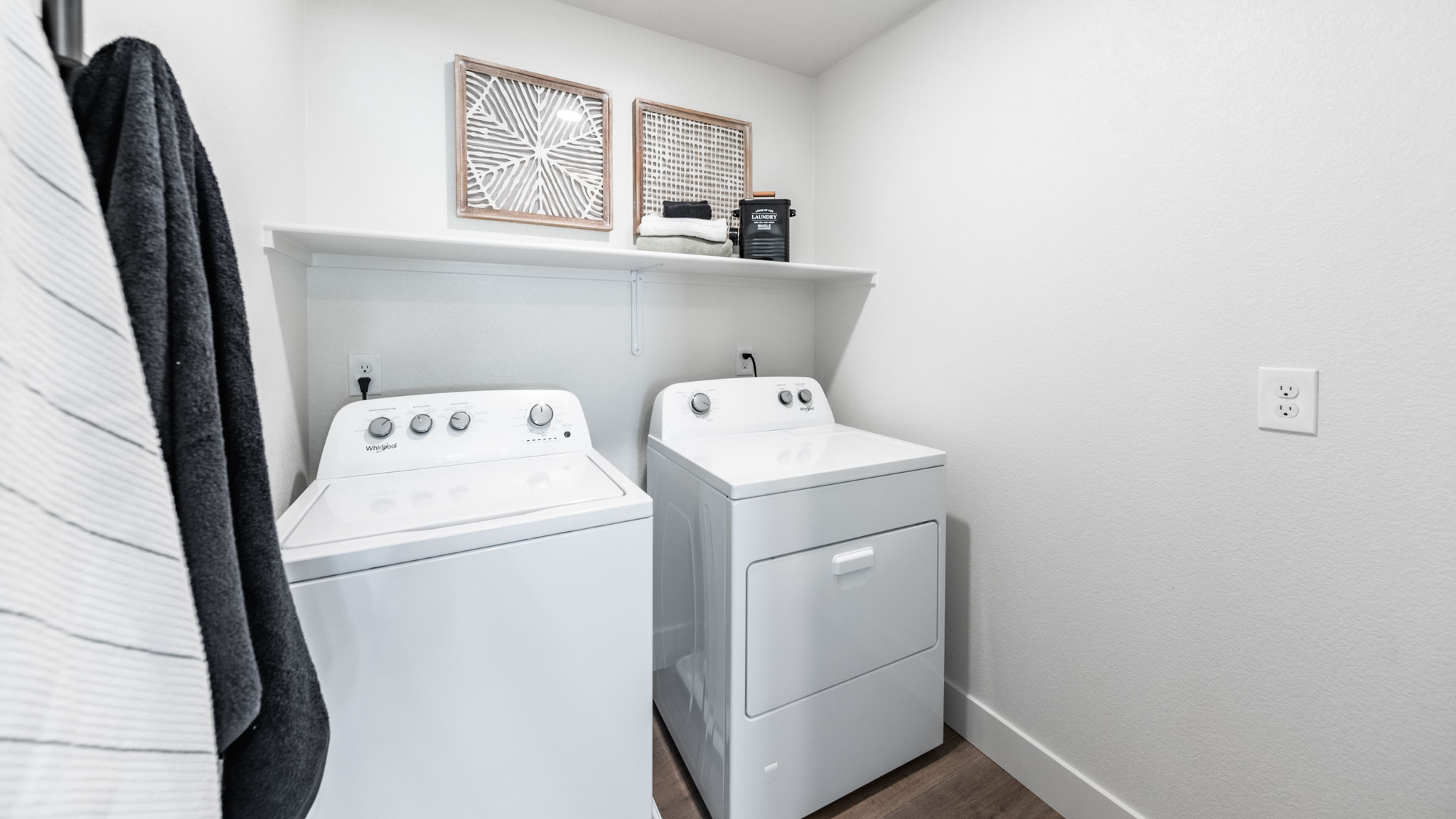 Laundry room with space for washer and dryer