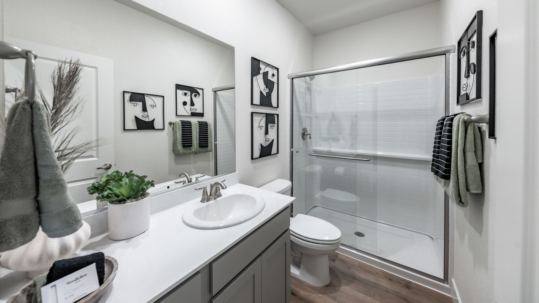 First floor bathroom with walk-in shower