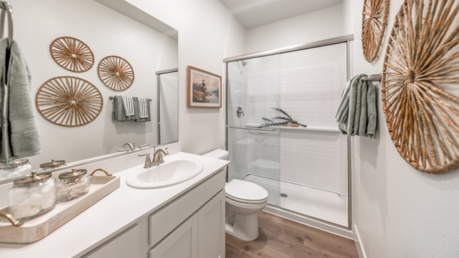 Secondary bathroom with standup shower