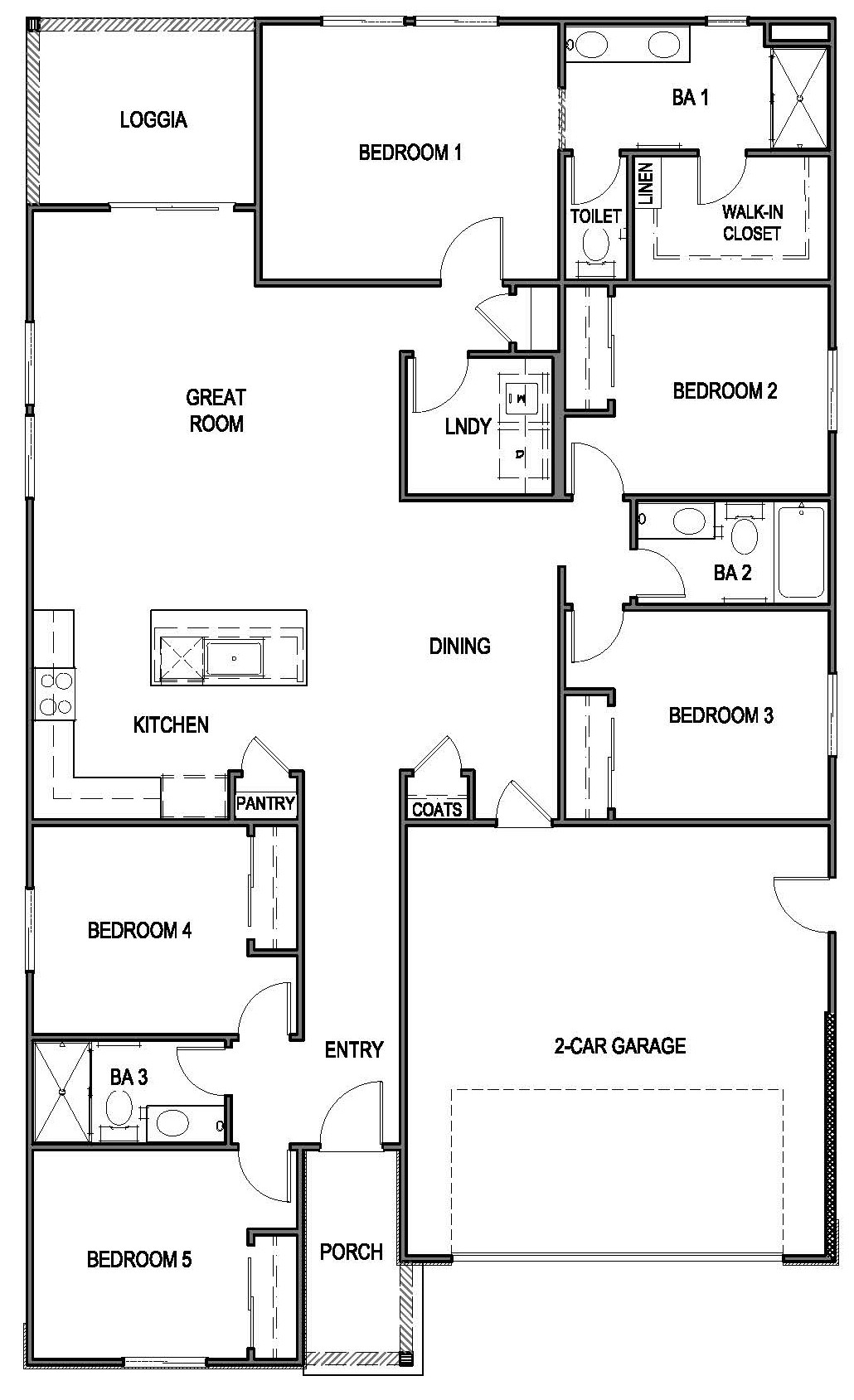 Floorplan of the overland